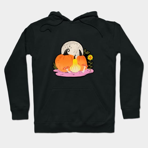 Groovy Pumpkin Patch Hoodie by ellolovey